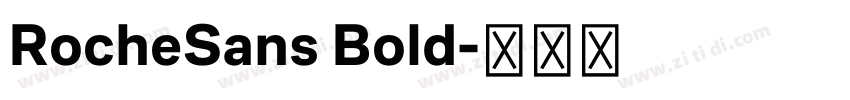 RocheSans Bold字体转换